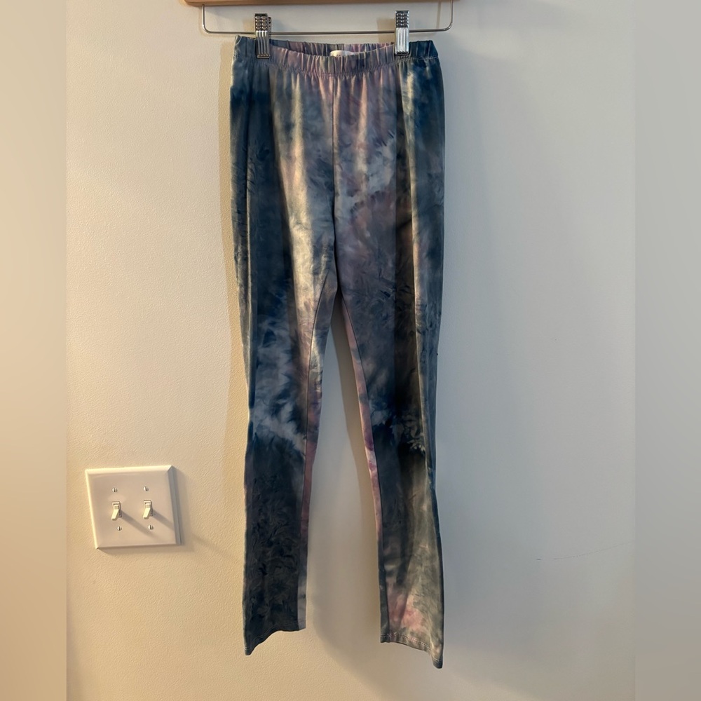 Urban Behavior Tie-Dye Kids Leggings - Blue and Pink